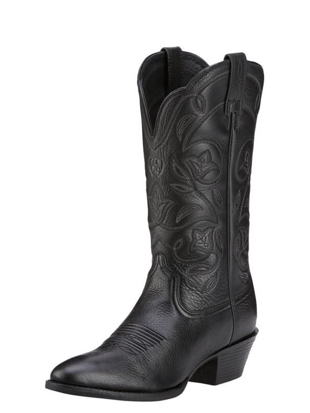 Ariat Women's Black Embroidered Western Heeled Boot